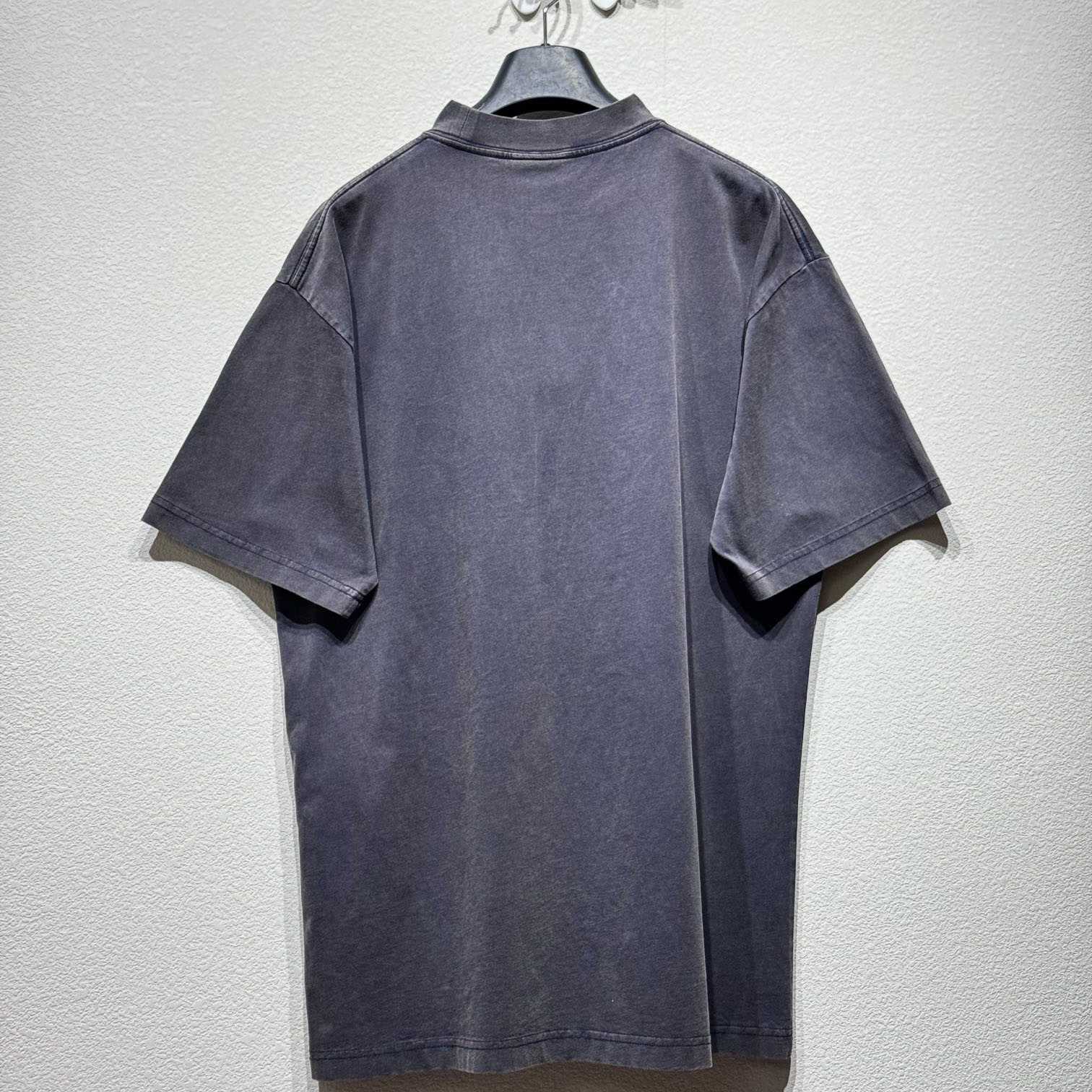 Balenciaga Tbilisi T-Shirt Oversized In Faded Washed Black - EUR FASHION