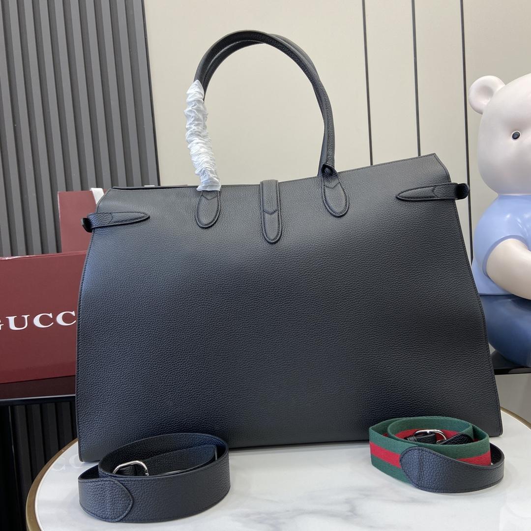 Gucci Large Tote Bag With Hook Closure - EUR FASHION