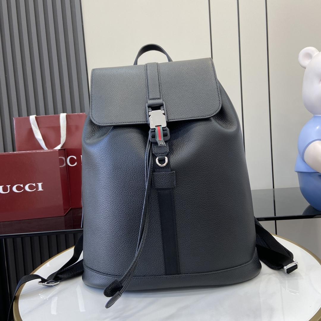 Gucci Large Backpack With Web - EUR FASHION