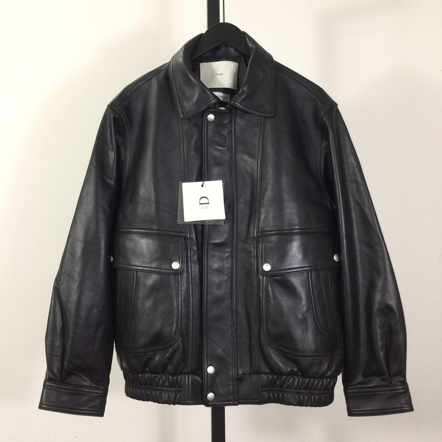 Dunst Relaxed Fit Leather Jacket - EUR FASHION