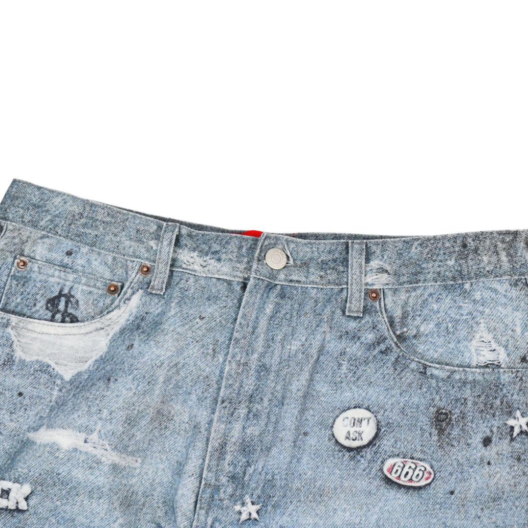 Supreme HJR Trompe L'oeil Loose Fit Jean 'Blue' - EUR FASHION