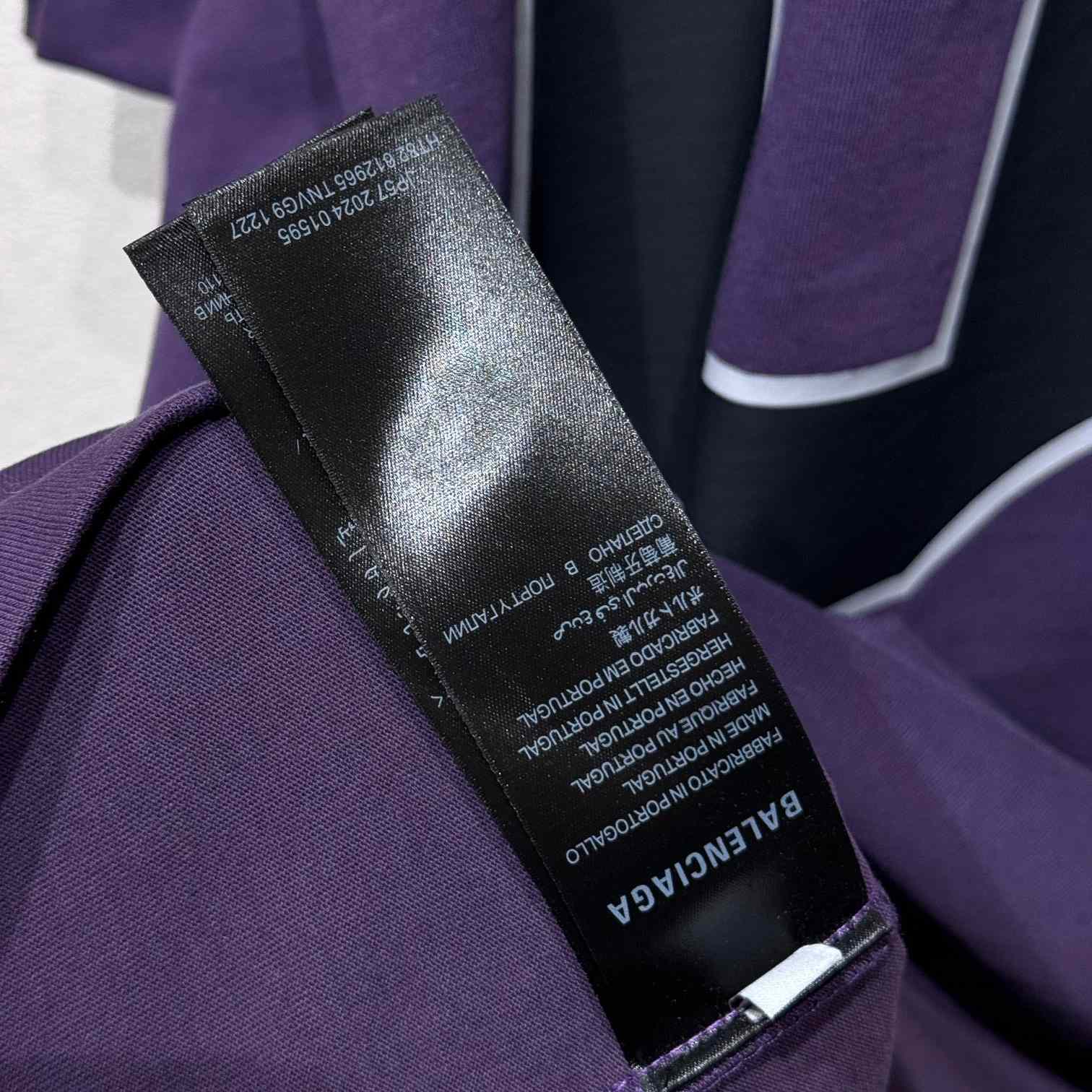 Balenciaga Basketball Series - Oversized T-Shirt In Deep Purple Vintage Jersey - EUR FASHION