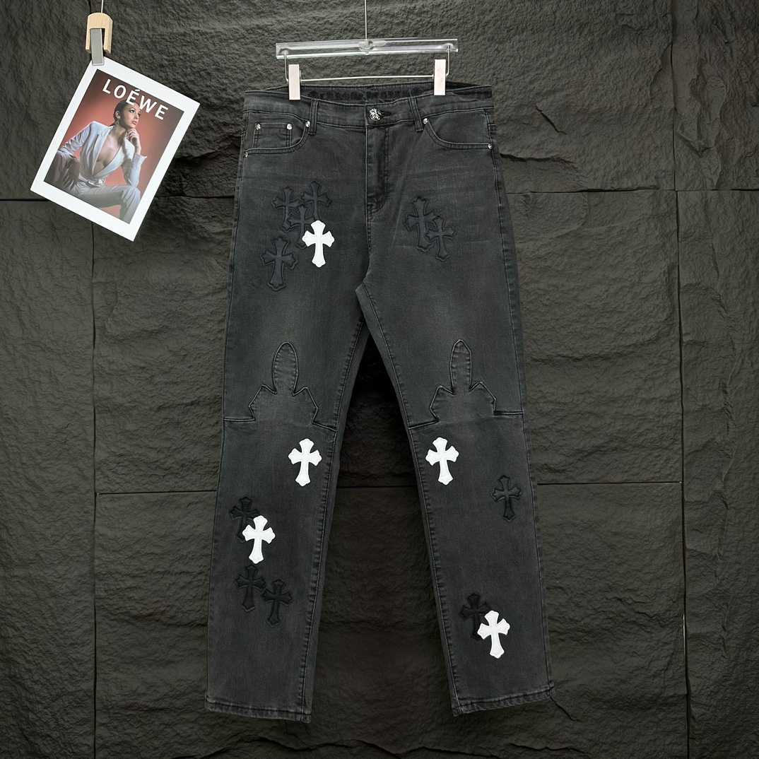 Chrome Hearts Straight Leg Jeans - EUR FASHION