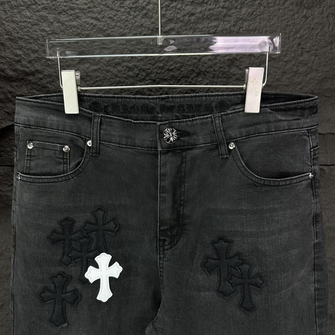 Chrome Hearts Straight Leg Jeans - EUR FASHION