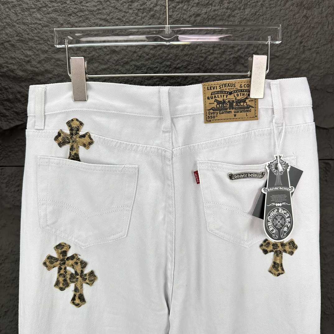 Chrome Hearts Straight Leg Jeans - EUR FASHION
