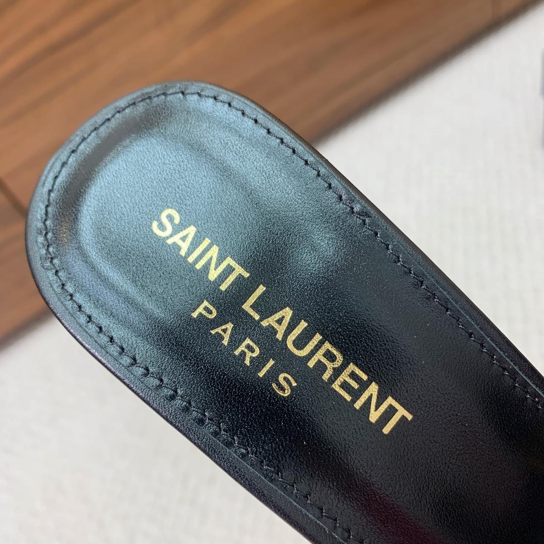 Saint Laurent Babylone Mules In Smooth Leather  - EUR FASHION