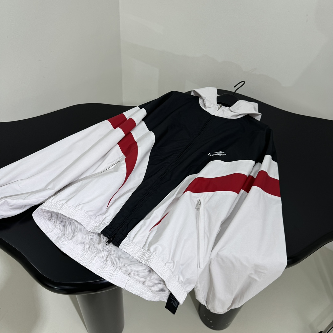 Balenciaga 3B Sports Icon Pull-Over Tracksuit Jacket - EUR FASHION