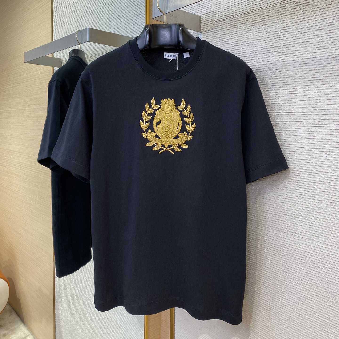 Burberry B Crest Cotton T-shirt  - EUR FASHION