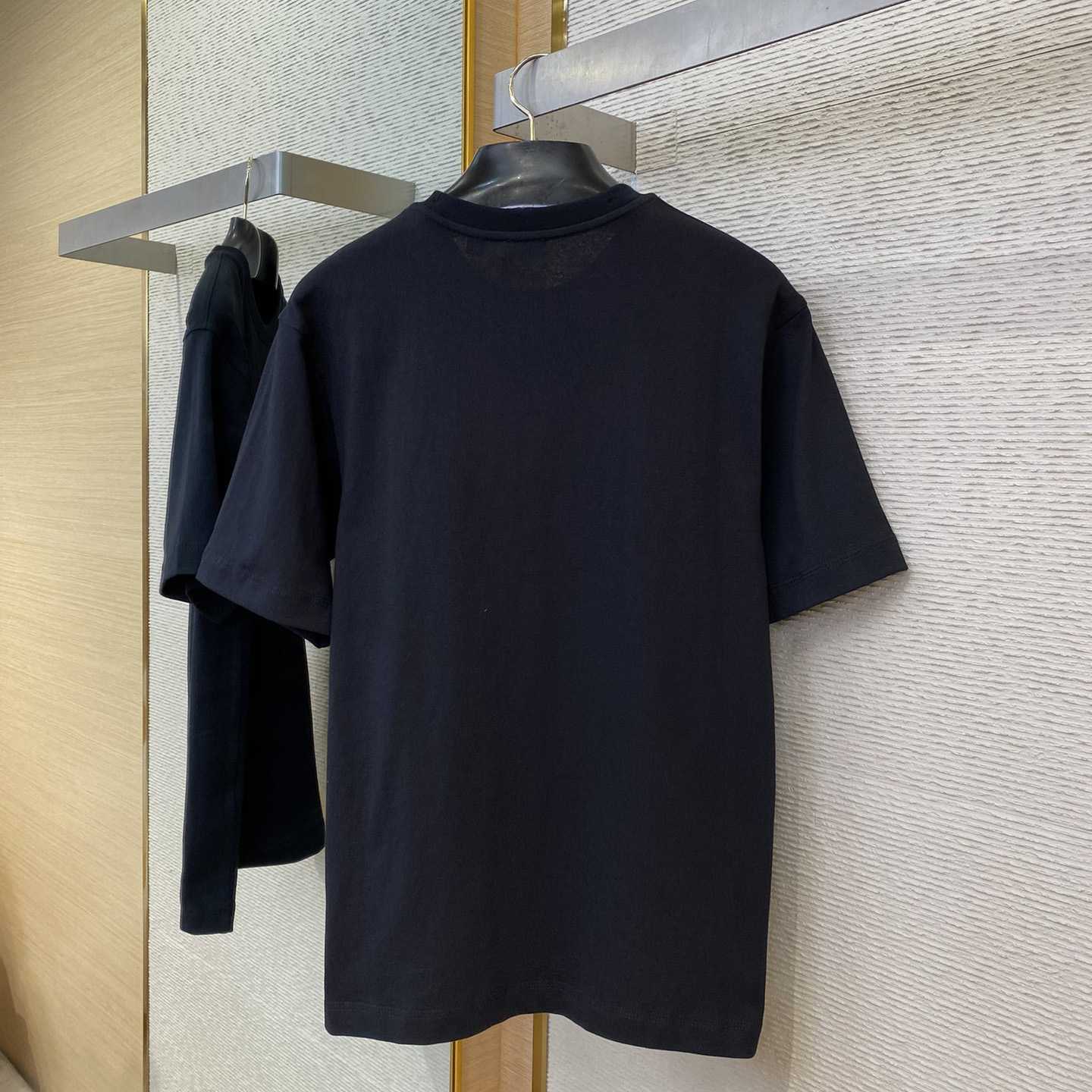 Burberry B Crest Cotton T-shirt  - EUR FASHION