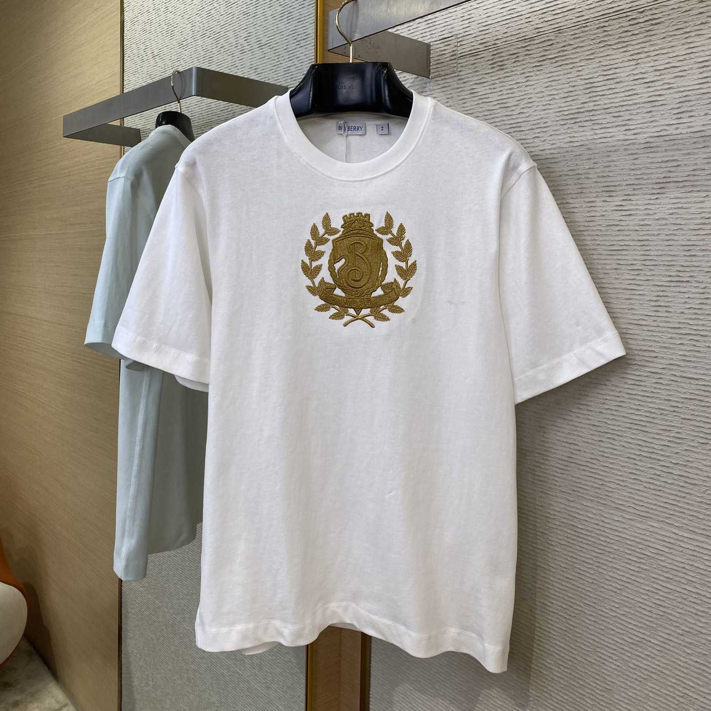 Burberry B Crest Cotton T-shirt  - EUR FASHION