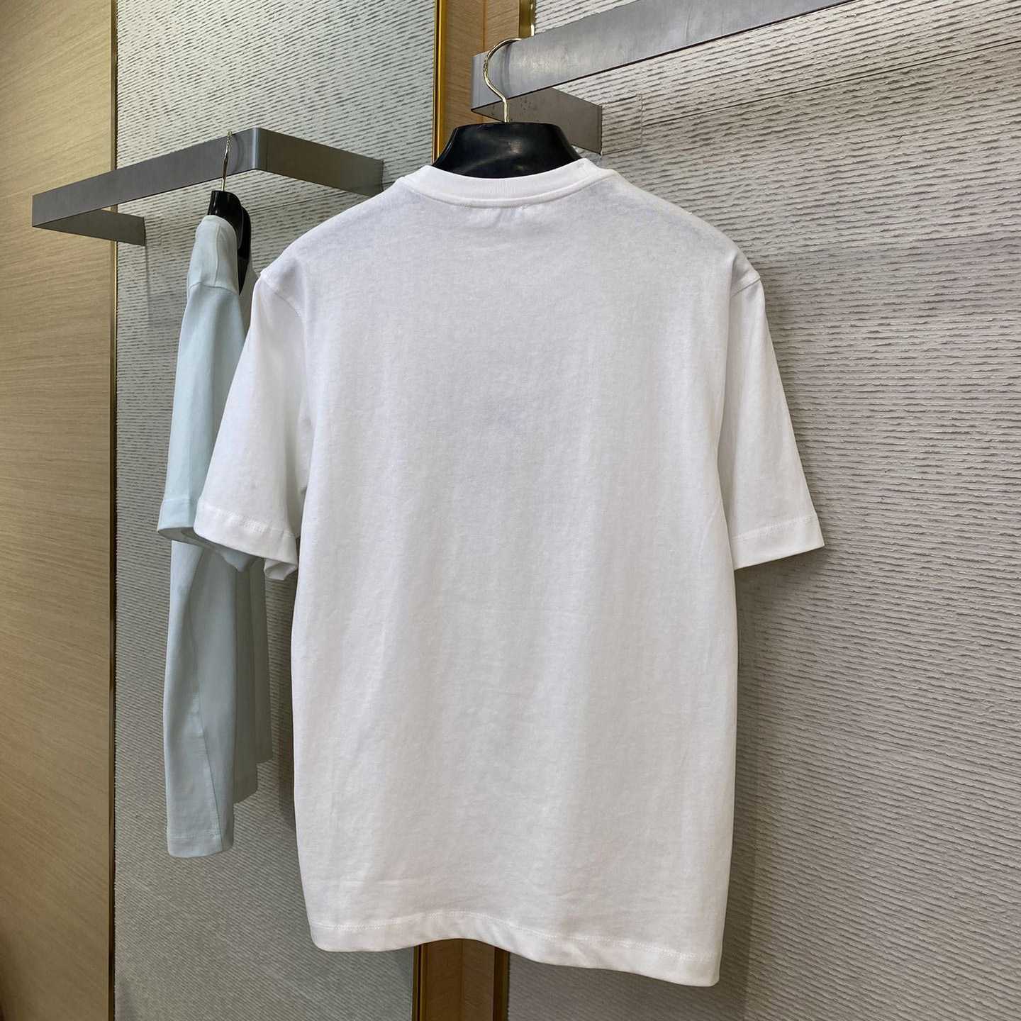Burberry B Crest Cotton T-shirt  - EUR FASHION