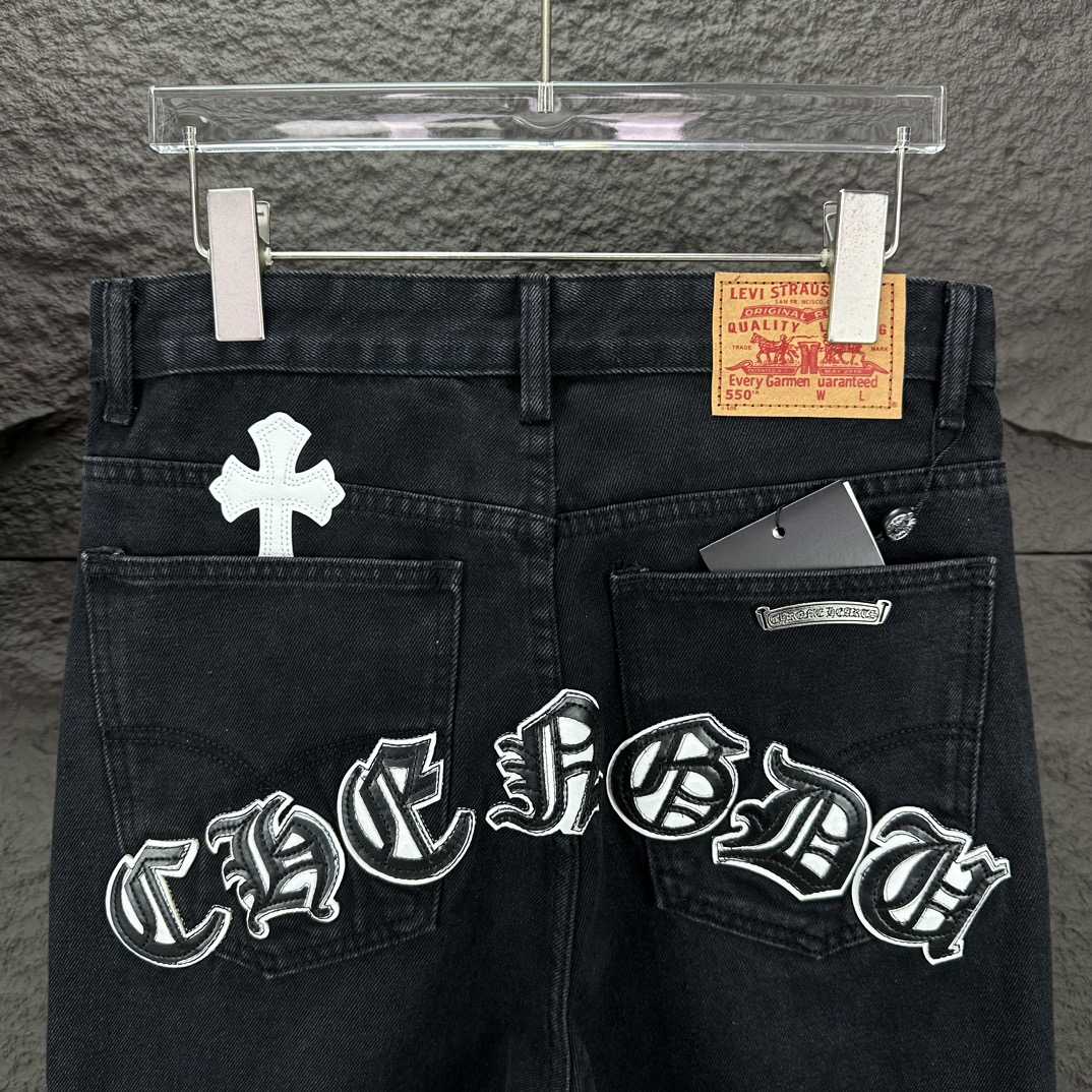 Chrome Hearts Straight Leg Jeans - EUR FASHION