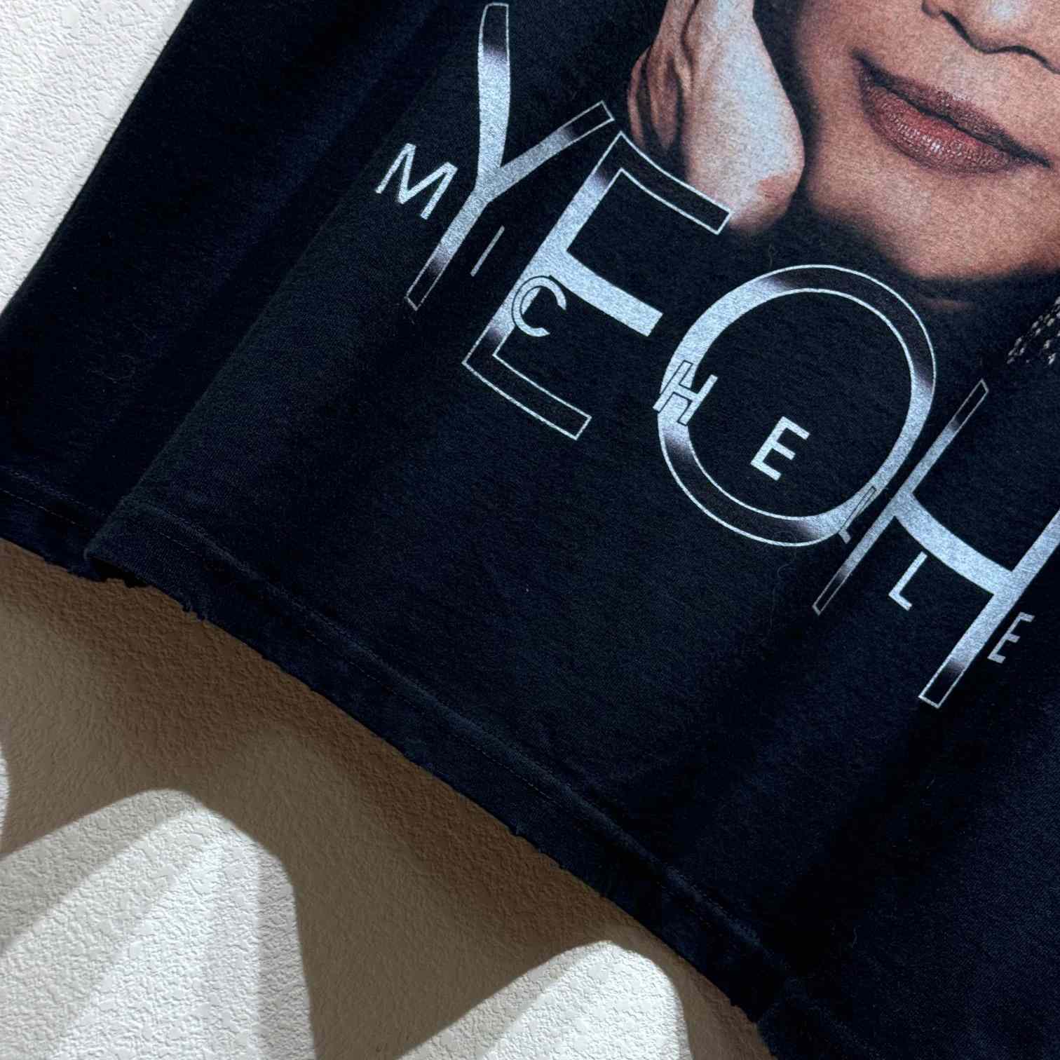Balenciaga Michelle Boxy T-Shirt In faded Washed Black Dry Jersey - EUR FASHION