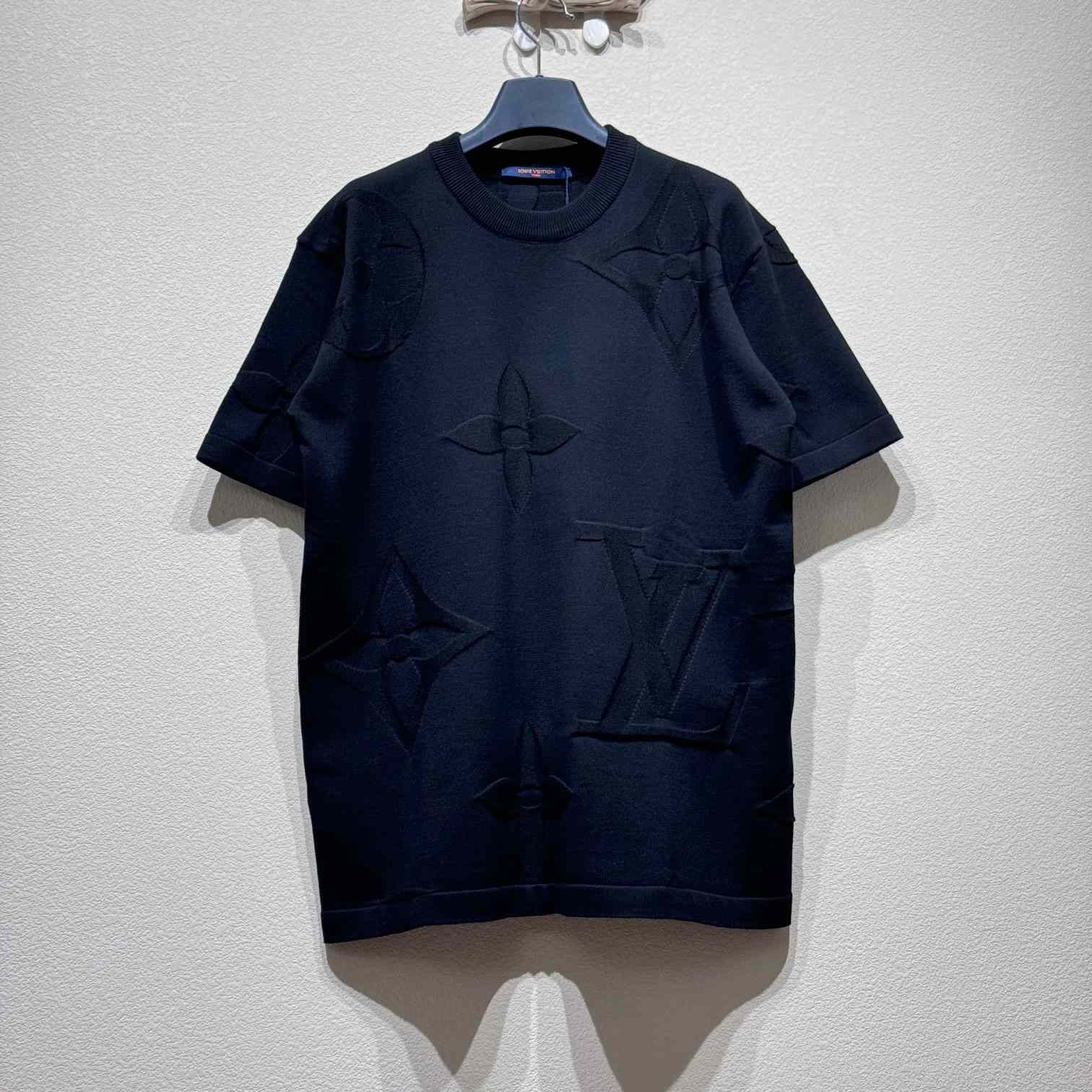Louis Vuitton Monogram Short-Sleeved Cotton Crewneck    - EUR FASHION