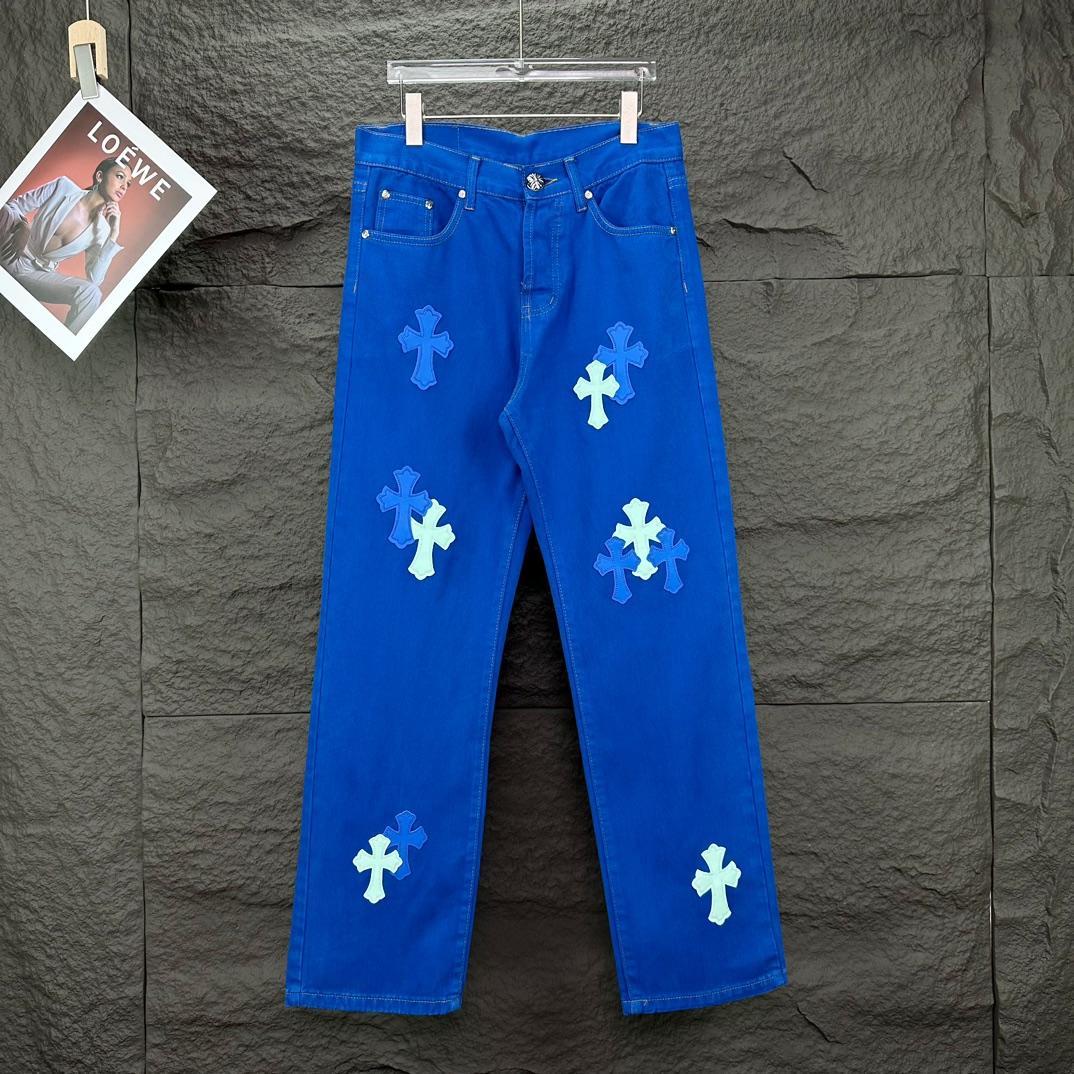 Chrome Hearts Straight Leg Jeans - EUR FASHION