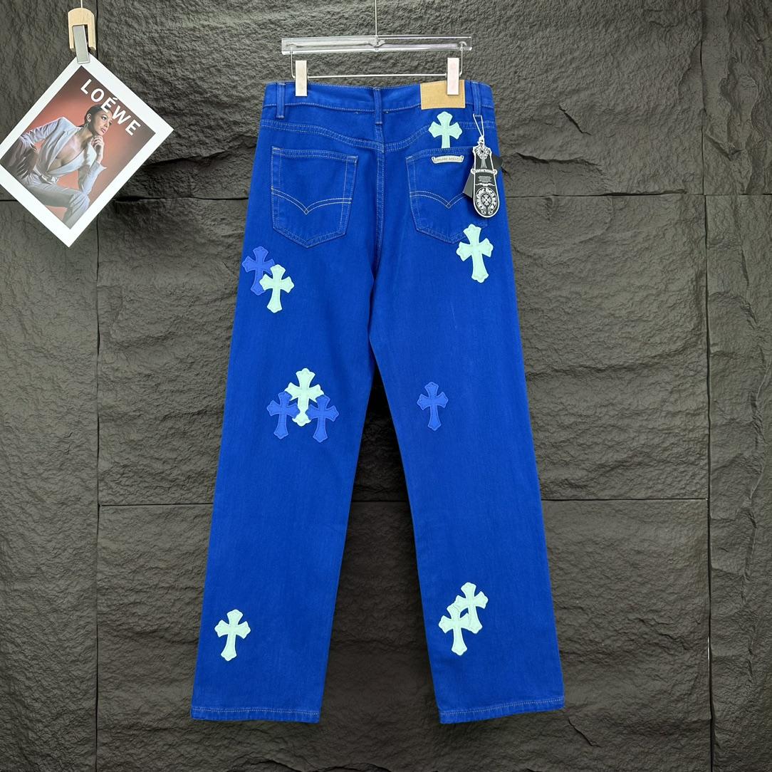 Chrome Hearts Straight Leg Jeans - EUR FASHION