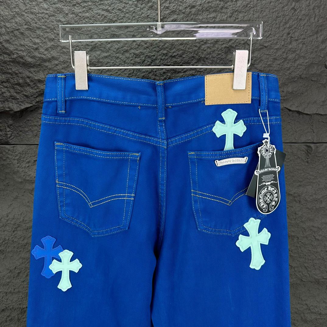Chrome Hearts Straight Leg Jeans - EUR FASHION