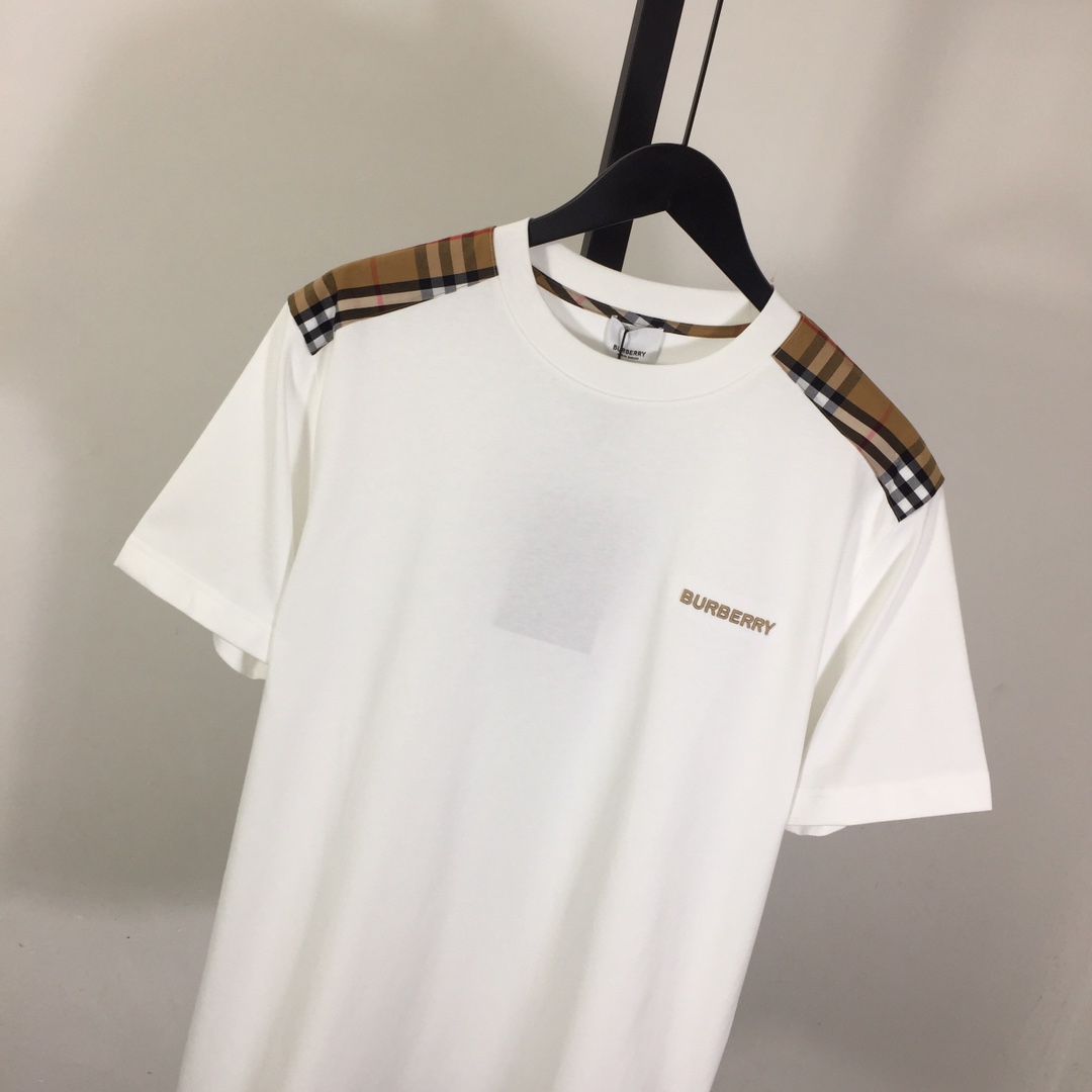 Burberry Check Cotton T-shirt - EUR FASHION