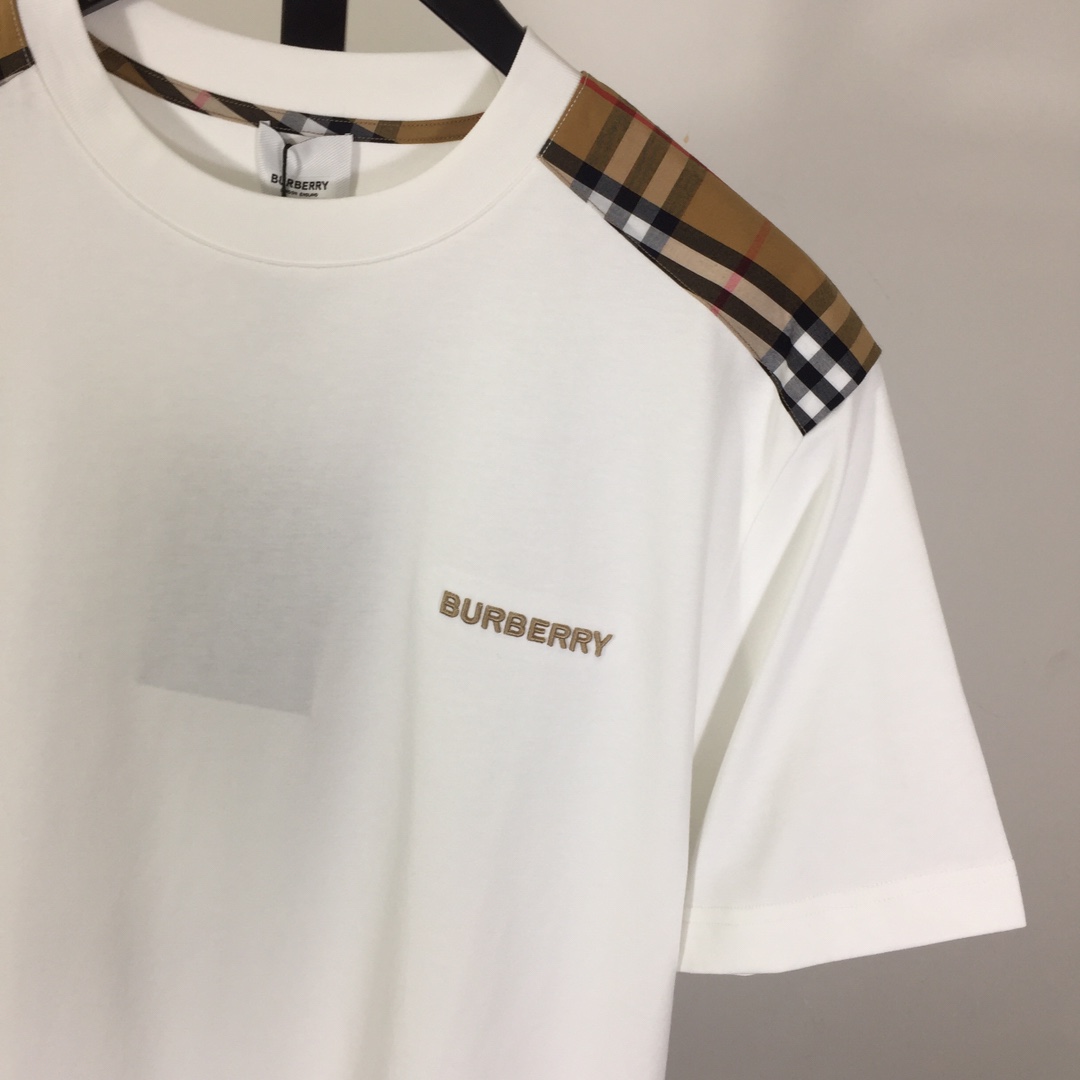 Burberry Check Cotton T-shirt - EUR FASHION
