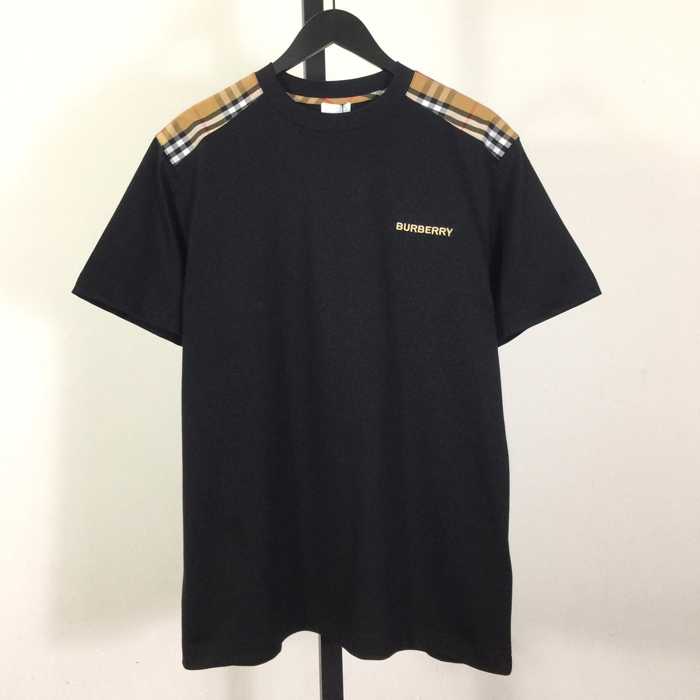 Burberry Check Cotton T-shirt - EUR FASHION