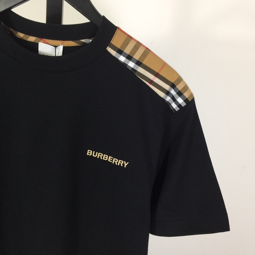 Burberry Check Cotton T-shirt - EUR FASHION