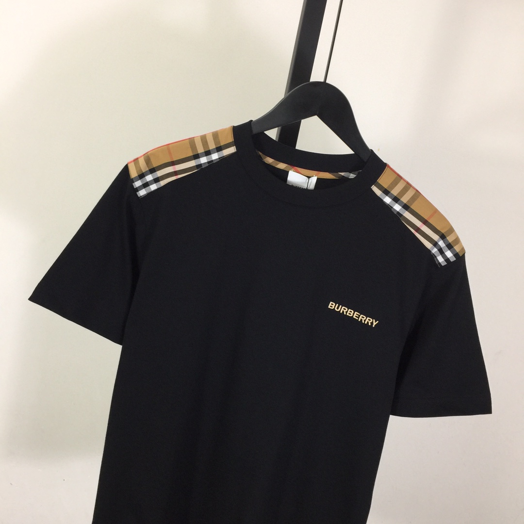 Burberry Check Cotton T-shirt - EUR FASHION