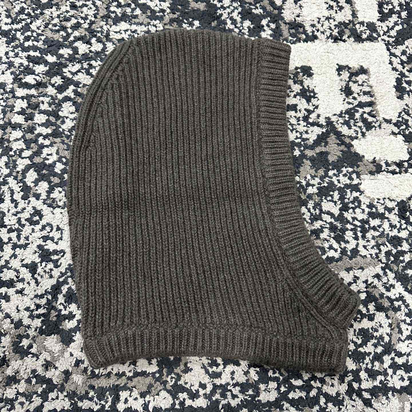 Rick Owens Balaclava Cashmere Knit Hood Hat - EUR FASHION