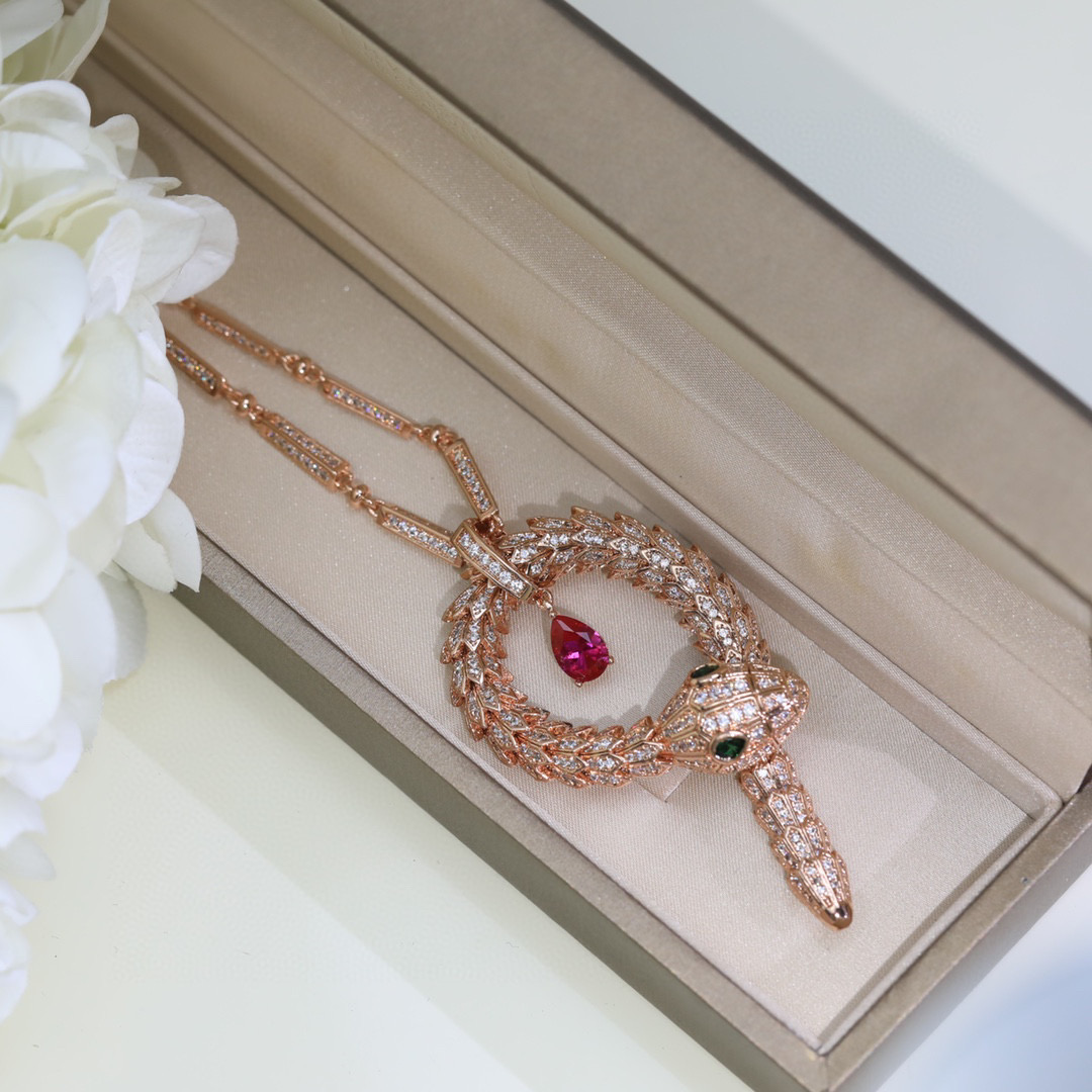 Bvlgari Diamond Snake Necklace - EUR FASHION