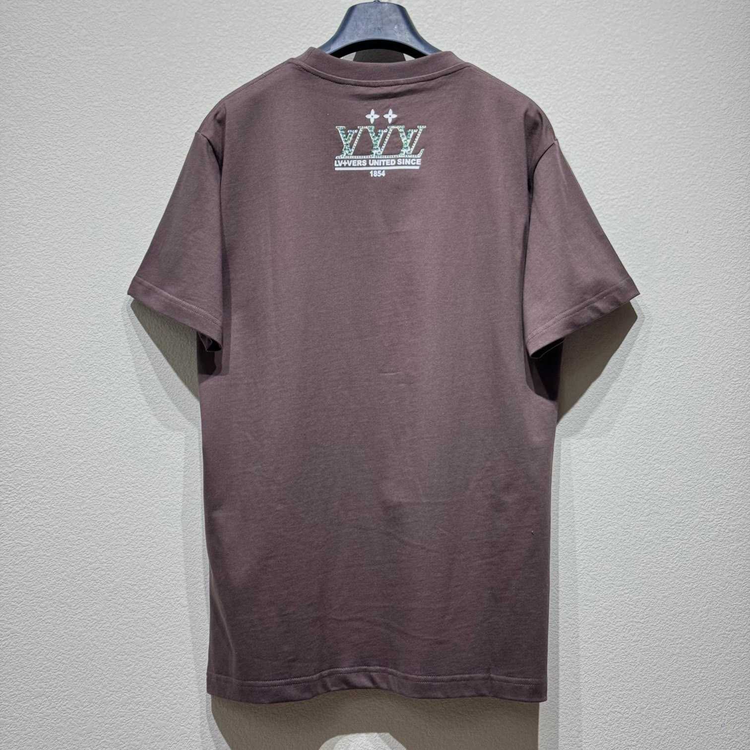 Louis Vuitton Washed Embellished Cotton T-Shirt   1AHCL3 - EUR FASHION