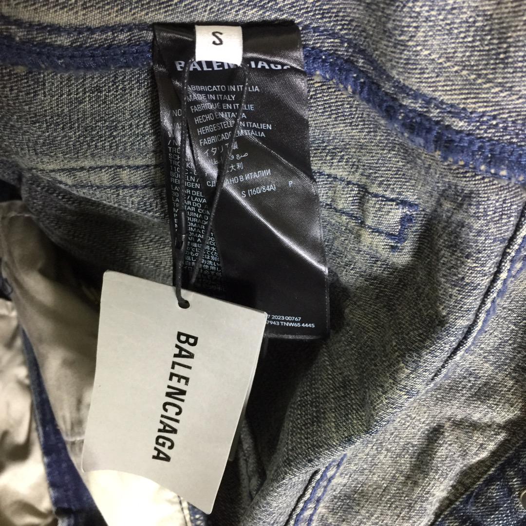 Balenciaga Oversized Jacket In Washed Denim - EUR FASHION