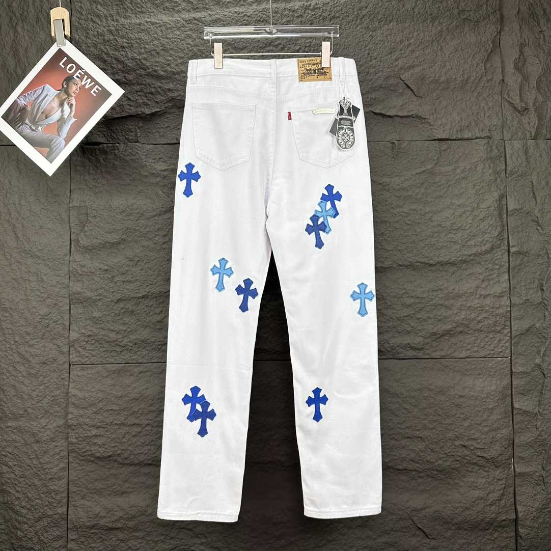 Chrome Hearts Straight Leg Jeans - EUR FASHION