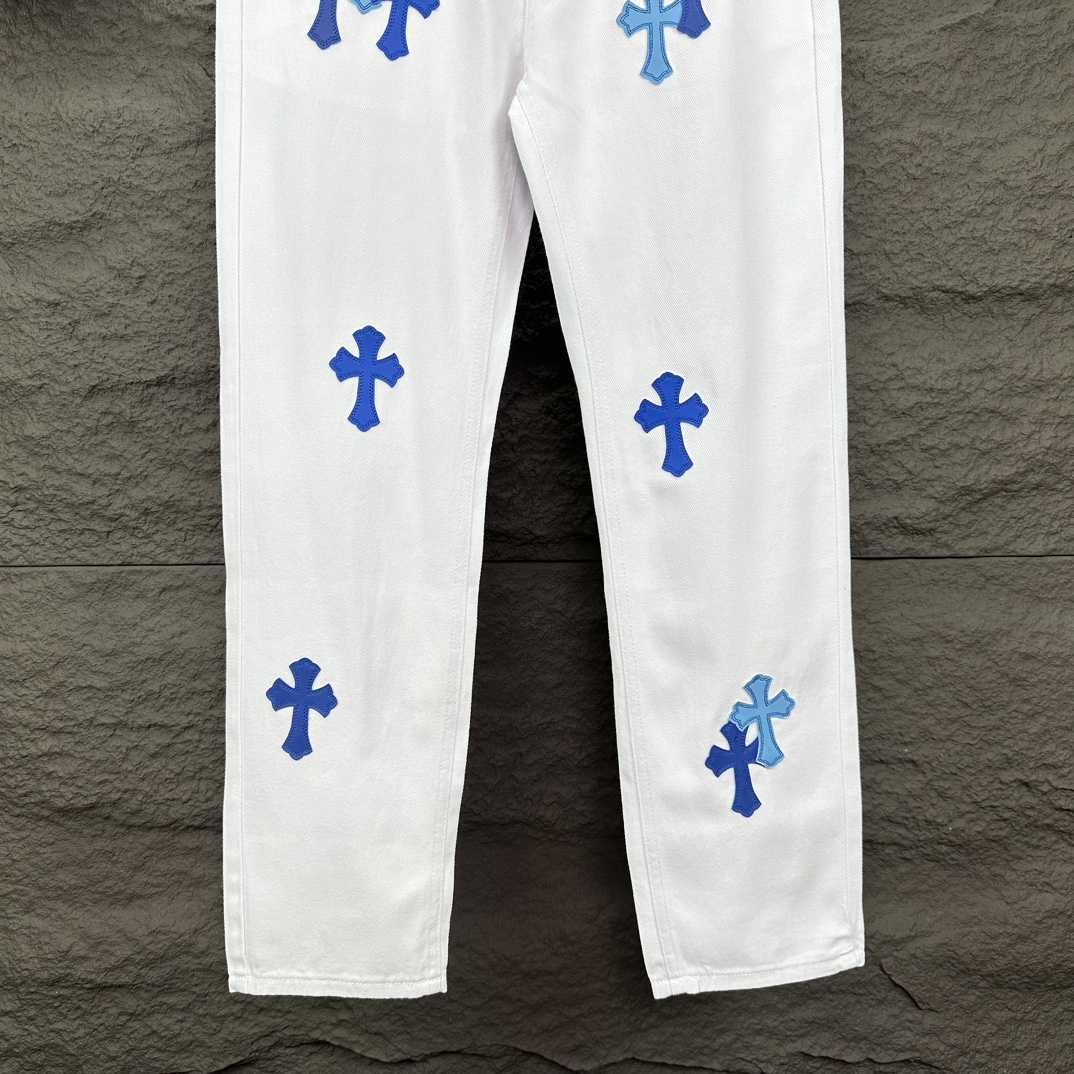 Chrome Hearts Straight Leg Jeans - EUR FASHION