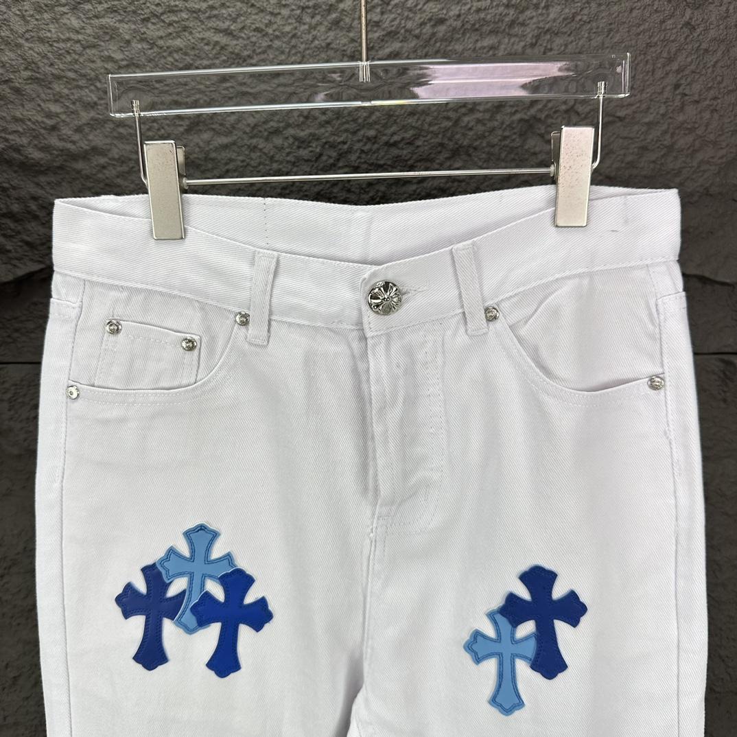 Chrome Hearts Straight Leg Jeans - EUR FASHION
