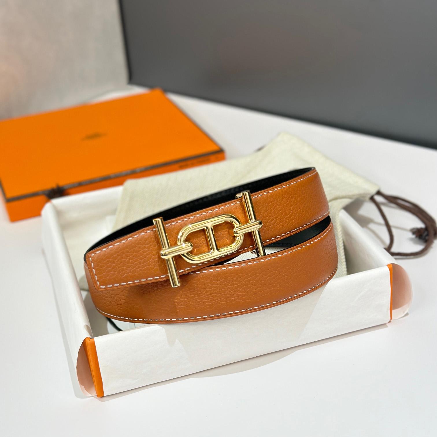 Hermes Ancre Buckle & Reversible Leather Strap 32mm - EUR FASHION