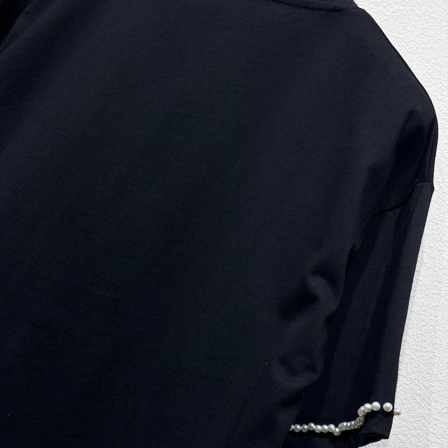 Louis Vuitton Pearl-Embellished Cotton T-Shirt   1AFXOY - EUR FASHION