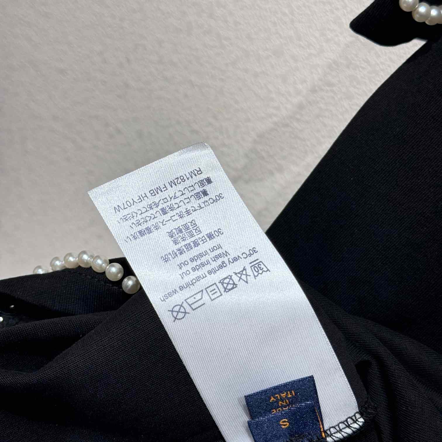 Louis Vuitton Pearl-Embellished Cotton T-Shirt   1AFXOY - EUR FASHION