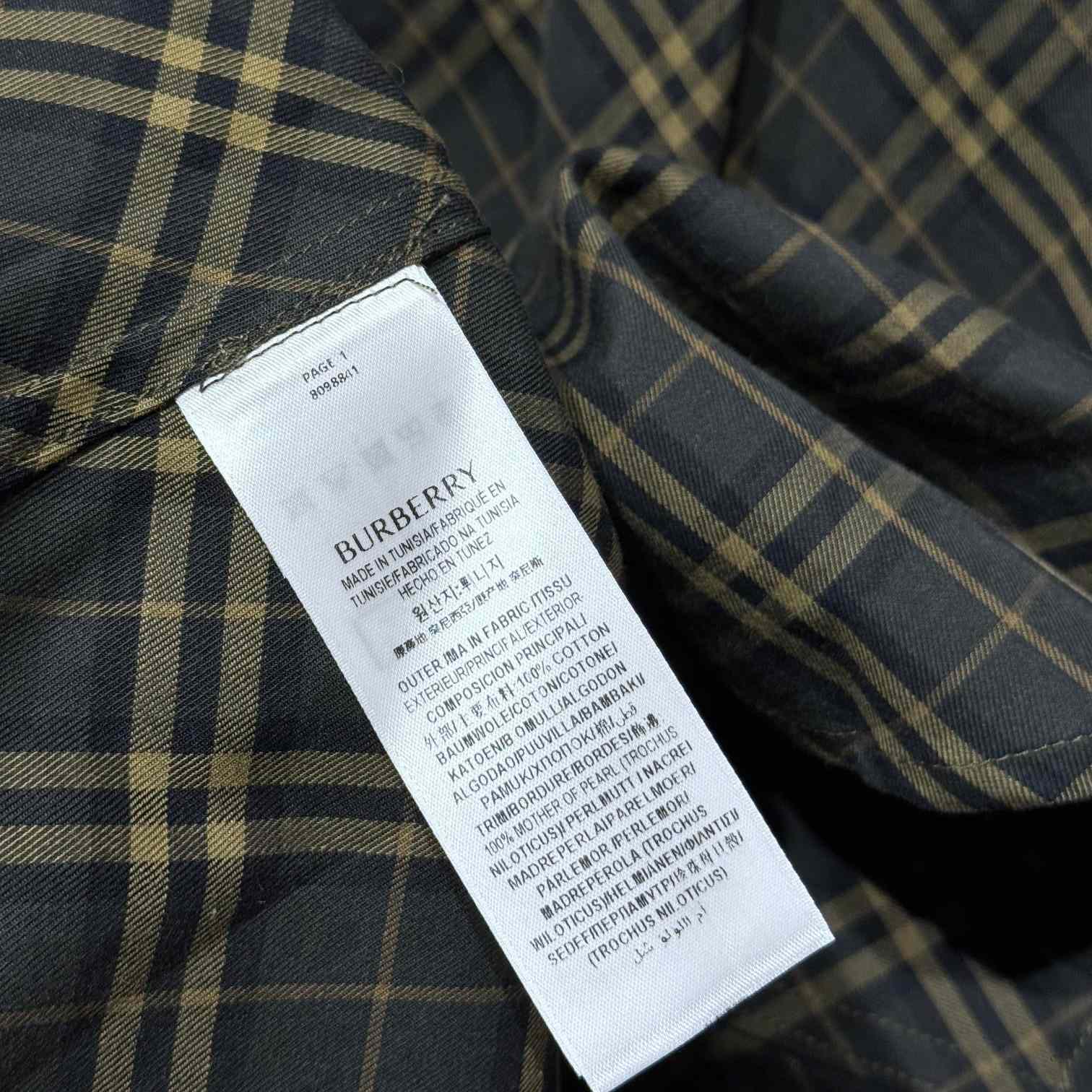 Burberry Regular Fit Check Cotton Shirt - EUR FASHION
