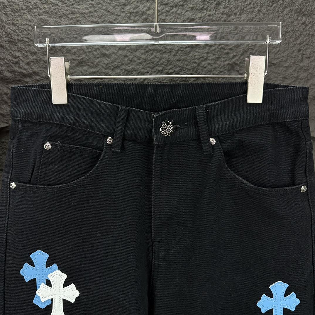 Chrome Hearts Straight Leg Jeans - EUR FASHION