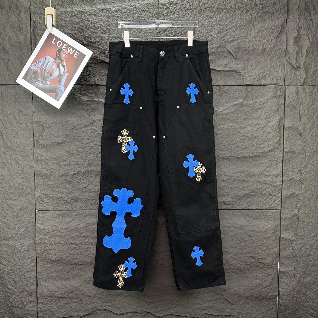 Chrome Hearts Straight Leg Jeans - EUR FASHION
