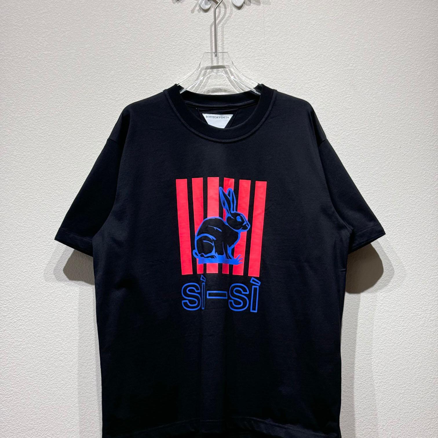 Bottega Veneta Cotton Printed Jersey T-Shirt - EUR FASHION