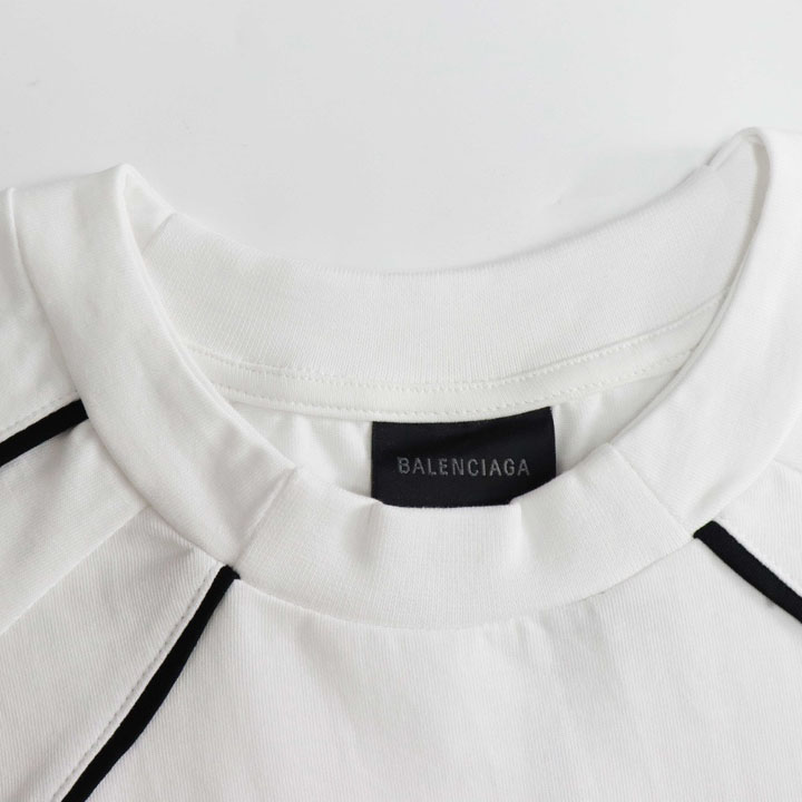 Balenciaga Paris Soccer T-Shirt Oversized In White - EUR FASHION