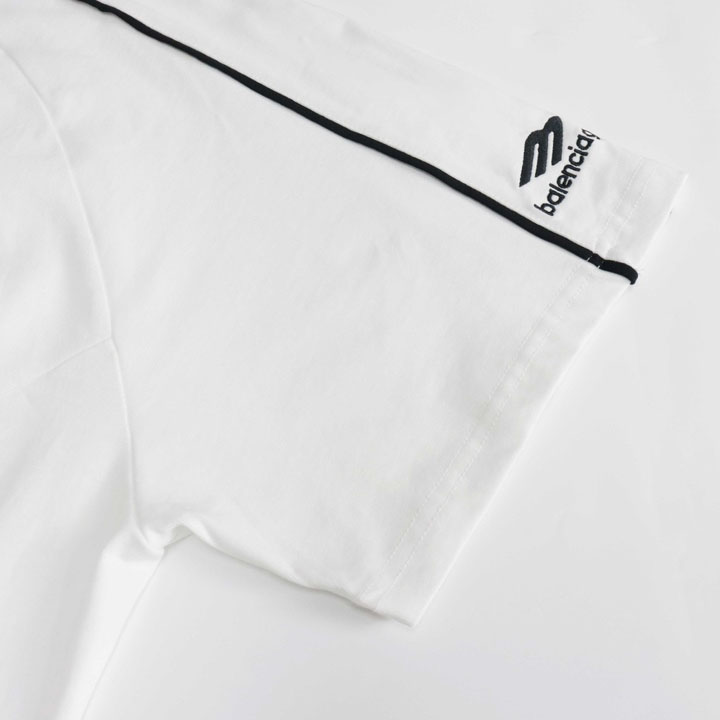 Balenciaga Paris Soccer T-Shirt Oversized In White - EUR FASHION