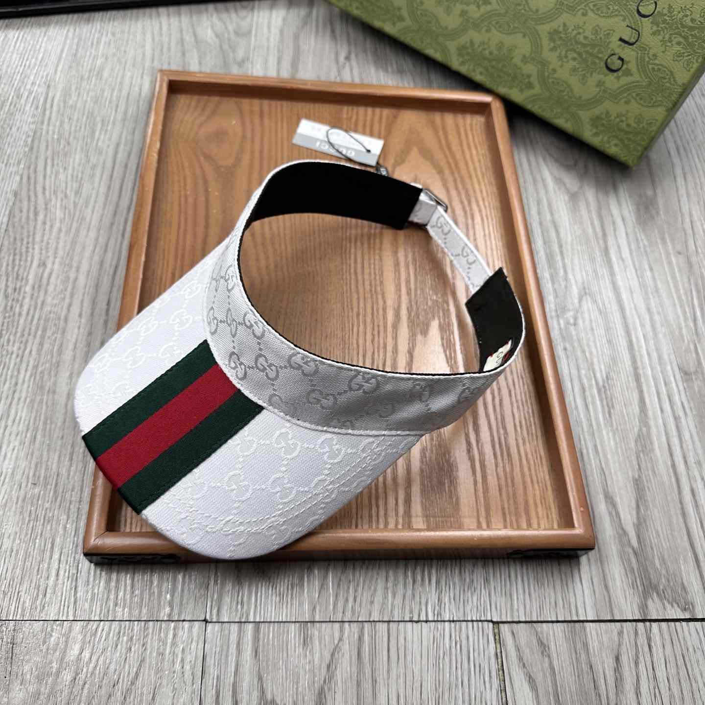 Gucci Original GG Canvas Visor With Web - EUR FASHION
