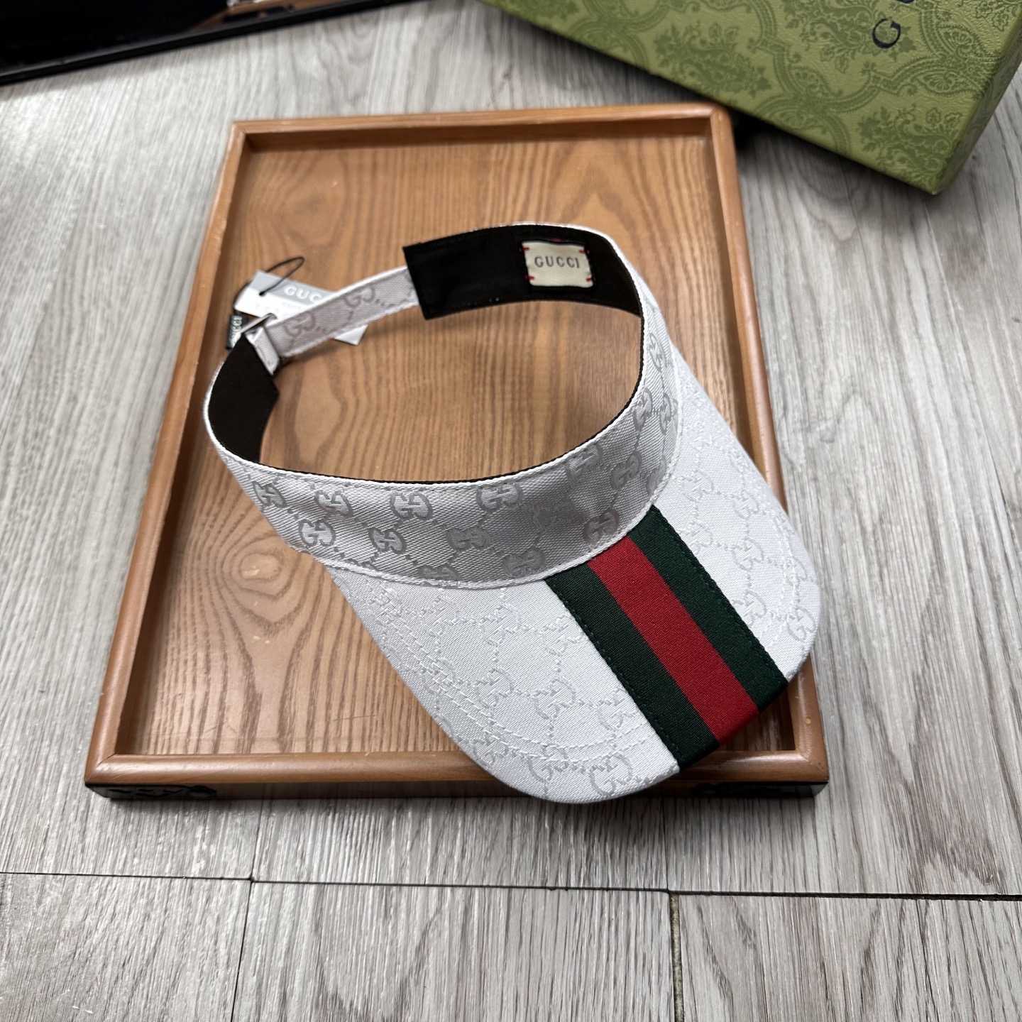 Gucci Original GG Canvas Visor With Web - EUR FASHION