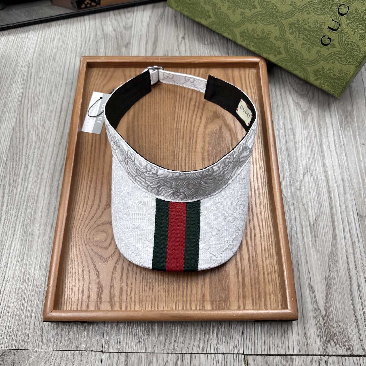 Gucci Original GG Canvas Visor With Web - EUR FASHION