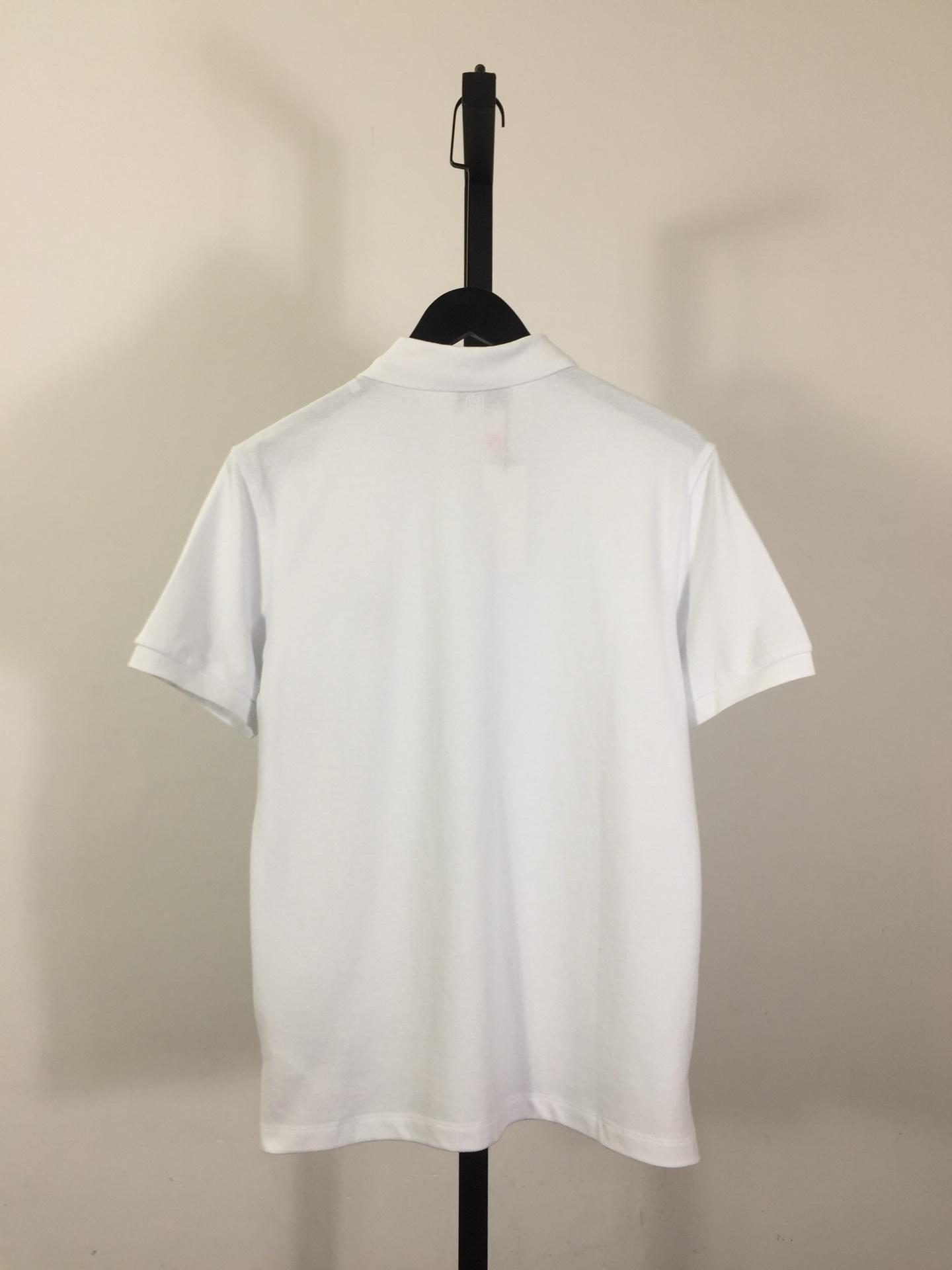 Ami Paris Ami De Coeur Embroidered Polo Shirt - EUR FASHION