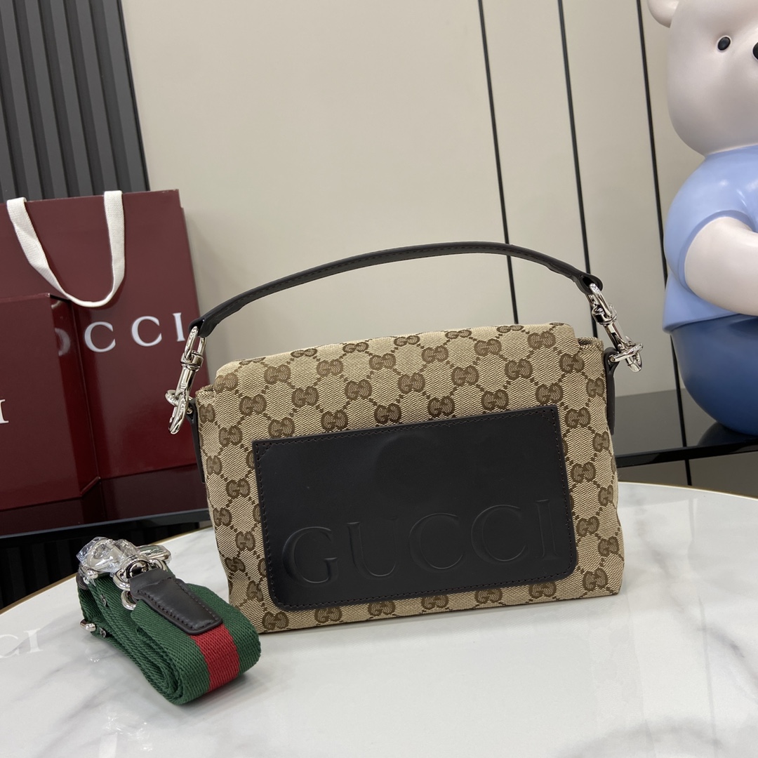 Gucci Small GG Crossbody Bag With Web - EUR FASHION
