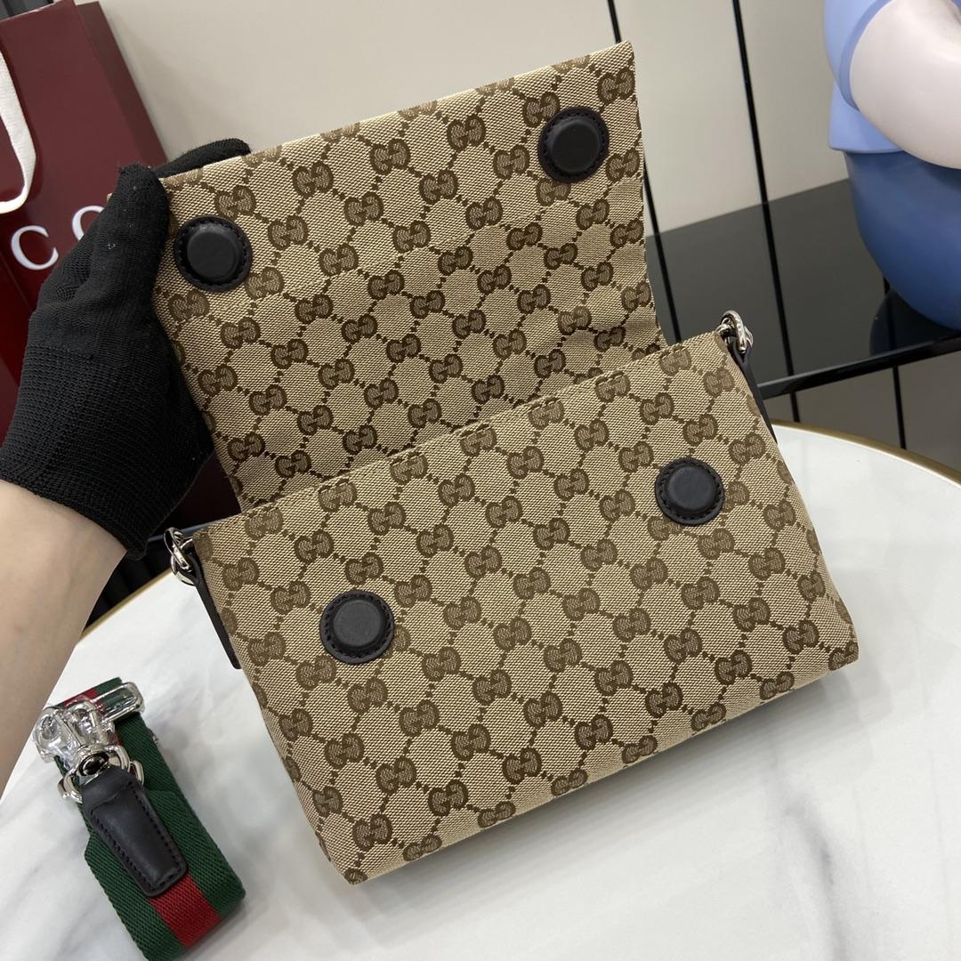 Gucci Small GG Crossbody Bag With Web - EUR FASHION
