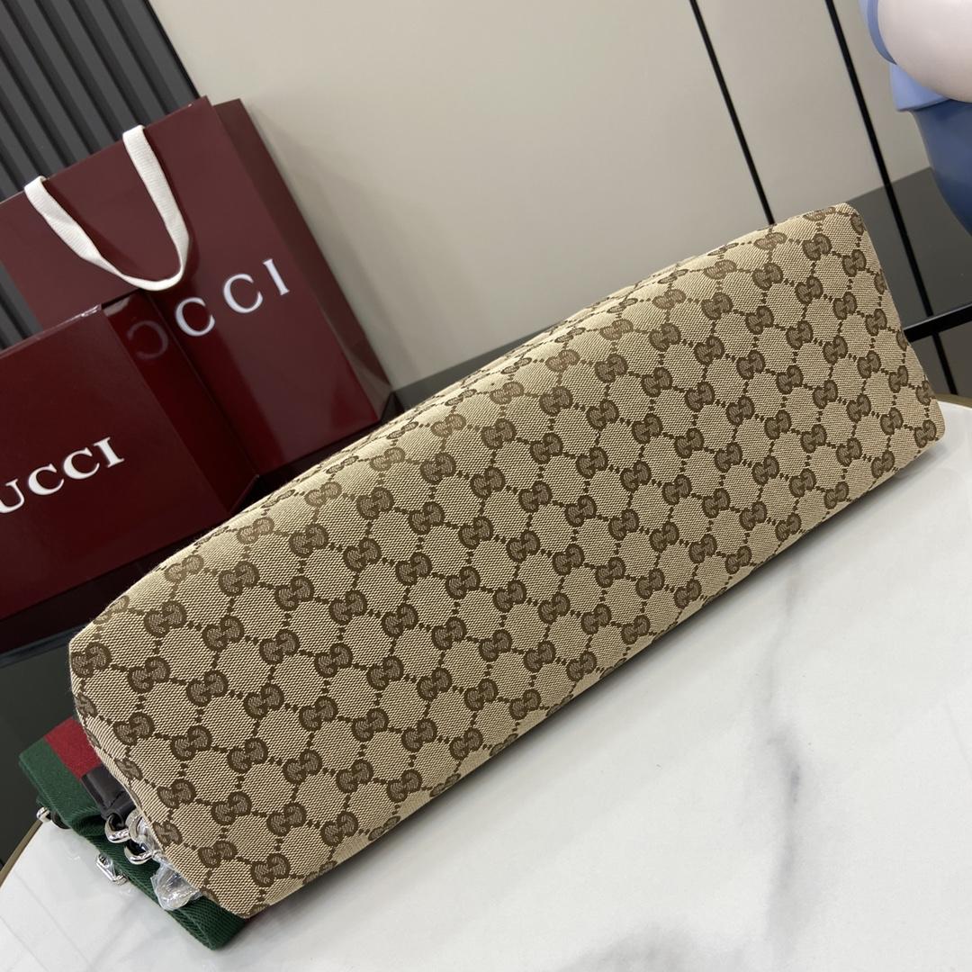 Gucci Medium GG Crossbody Bag With Web - EUR FASHION