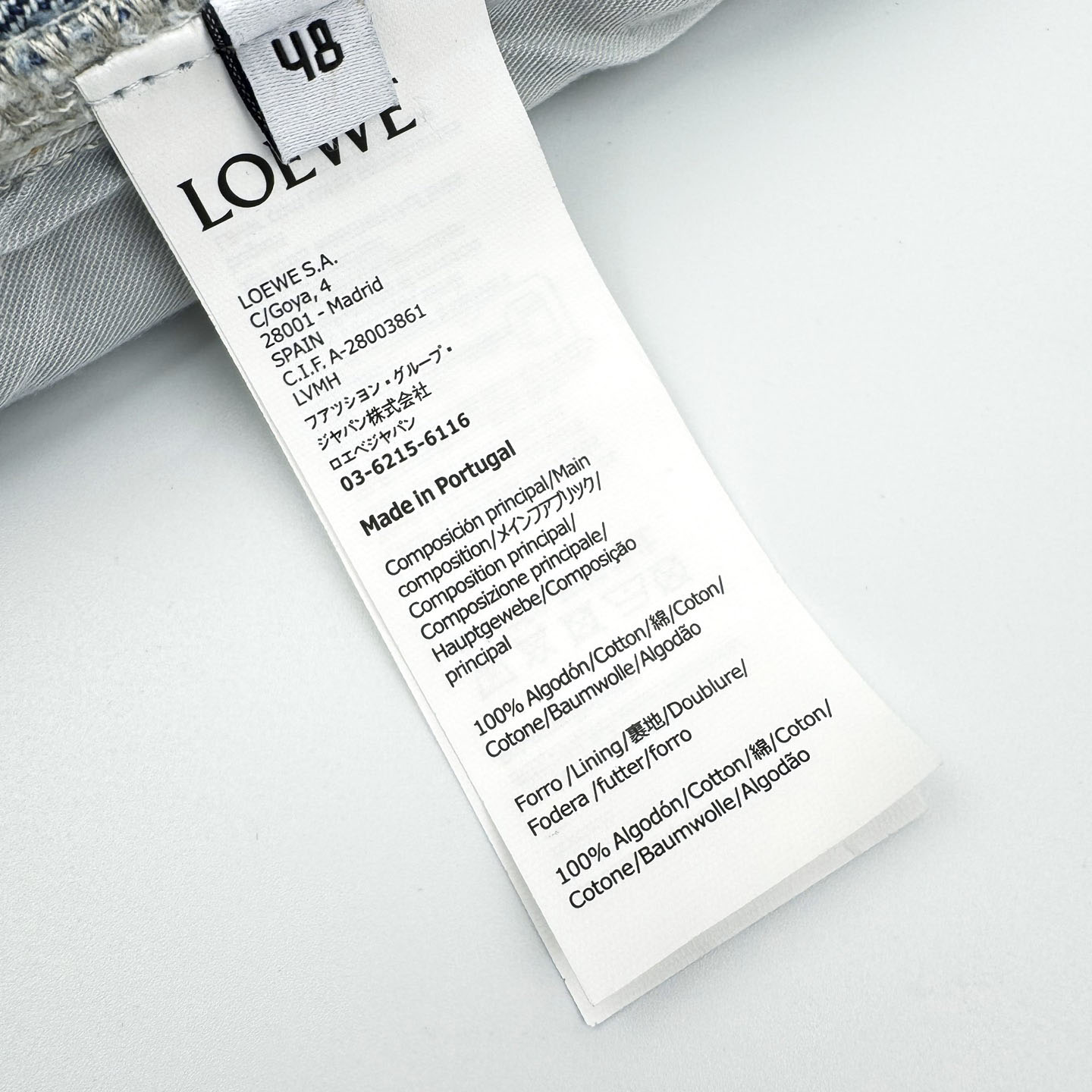 Loewe Anagram Baggy Jeans 'Blue Denim' - EUR FASHION